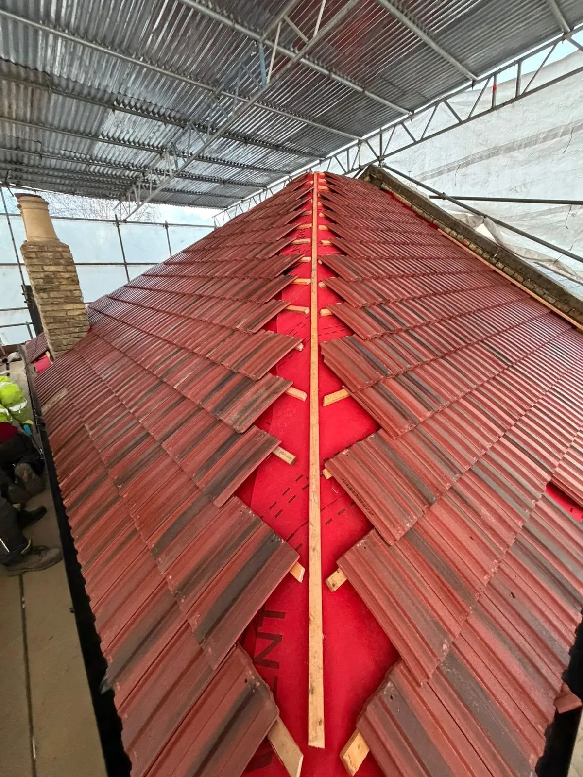 Complete roof replacement with new clay tiles in Exmouth