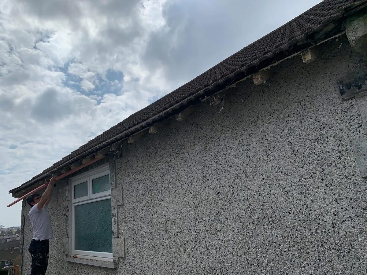 White uPVC fascias and soffits on a bungalow in Exmouth